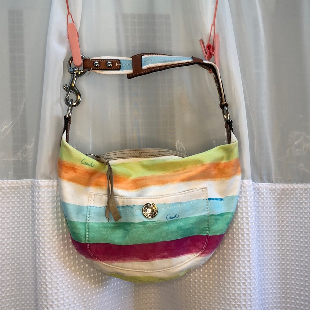 Coach tie dye shoulder bag
